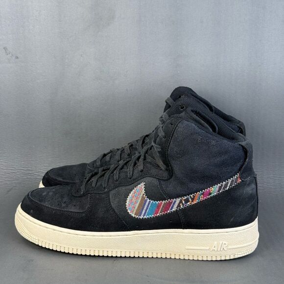 Nike Air Force 1 High '07 LV8 Black Black Summit  sneakers mens size 10 - Picture 3 of 8